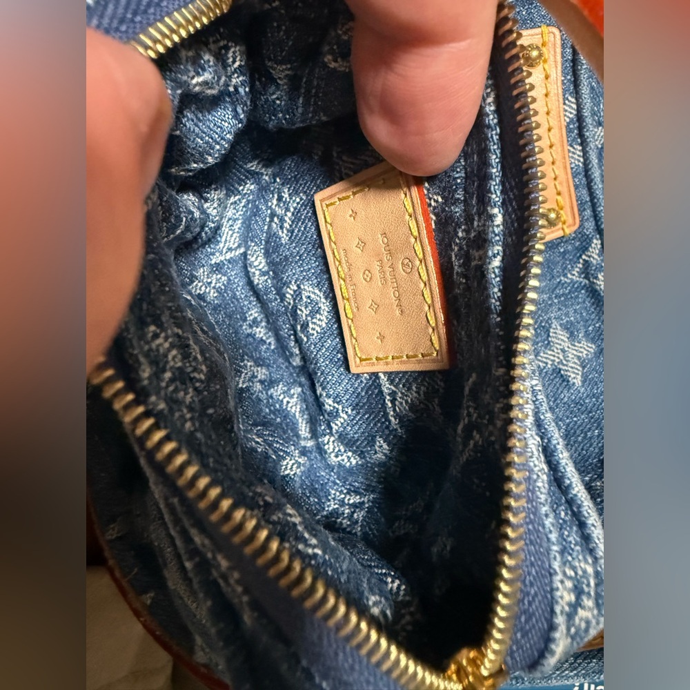 Louis Vuitton Croissant remix monogram denim 2 way bag - Picture 6 of 6